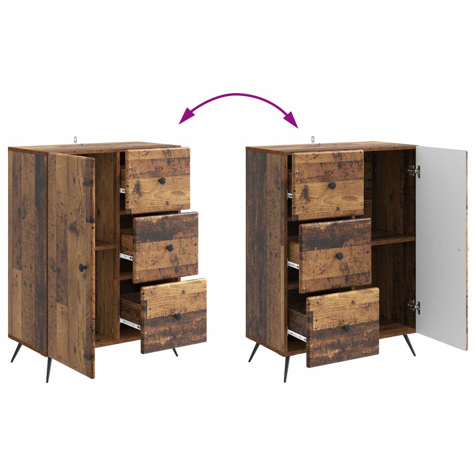 Kreveta Staro drvo 66 x 34,5 x 90 cm Konstruirano drvo