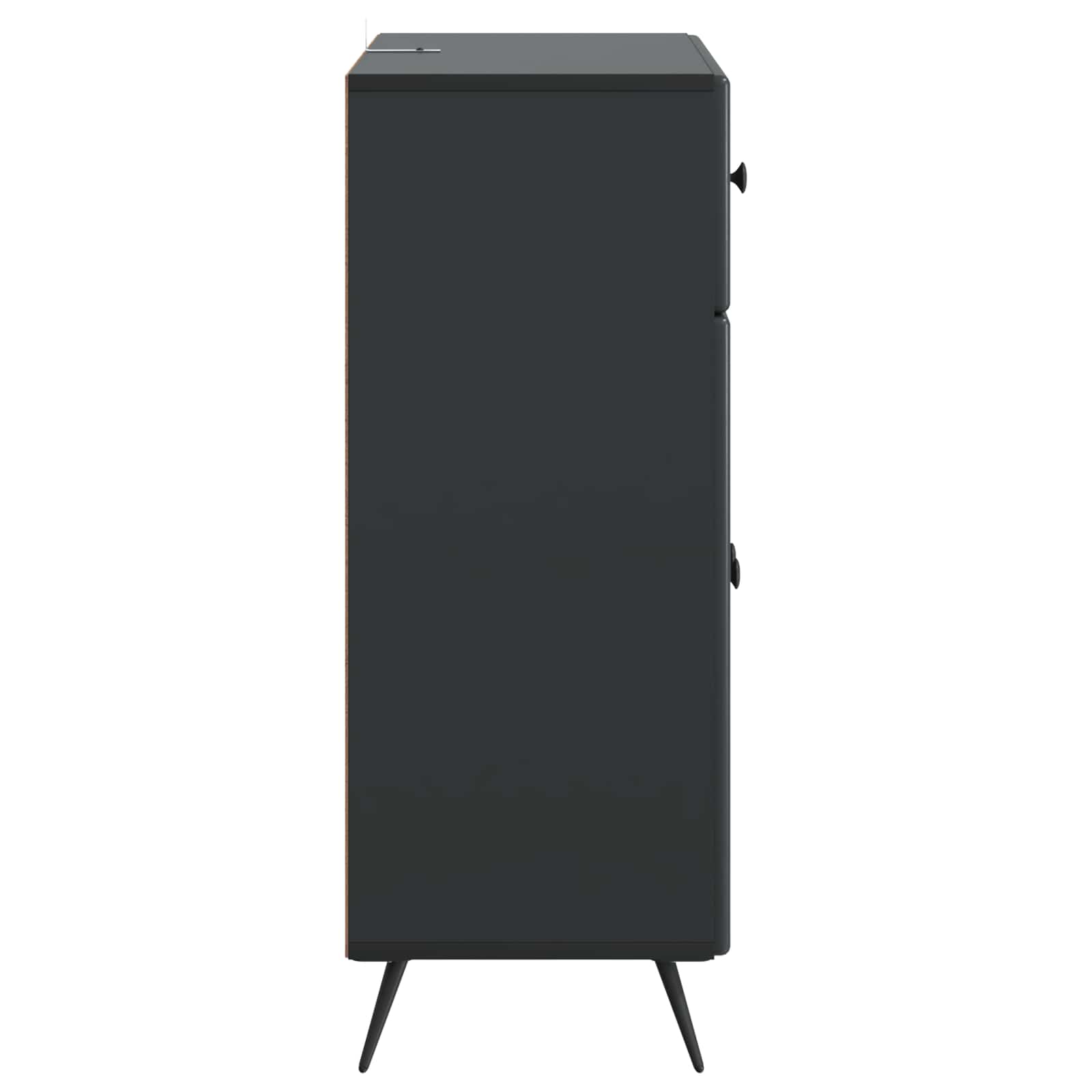 Kreveta s ladicama Crna 66 x 34,5 x 90 cm Konstruirano drvo