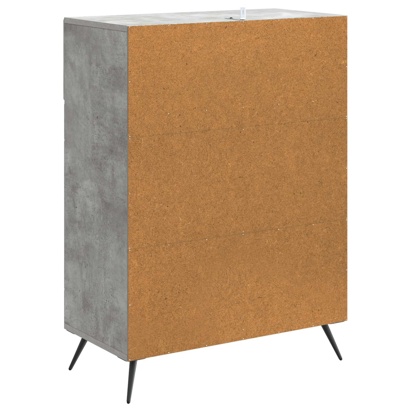 Kreveta Betonska siva 66 x 34,5 x 90 cm Konstruirano drvo