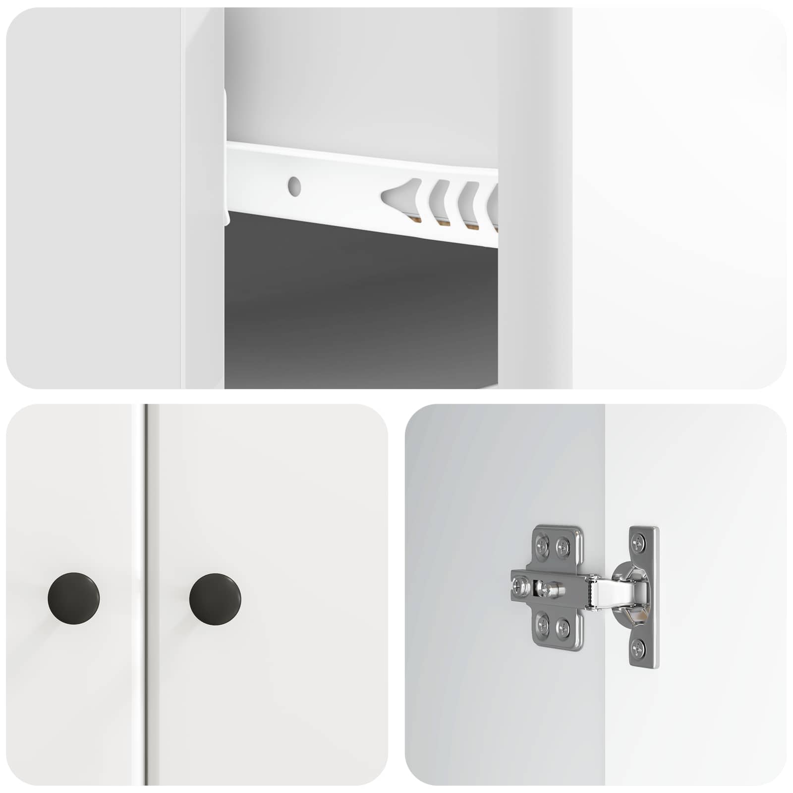 Kreveta s ladicama Bijela visokog sjaja 66 x 34,5 x 90 cm