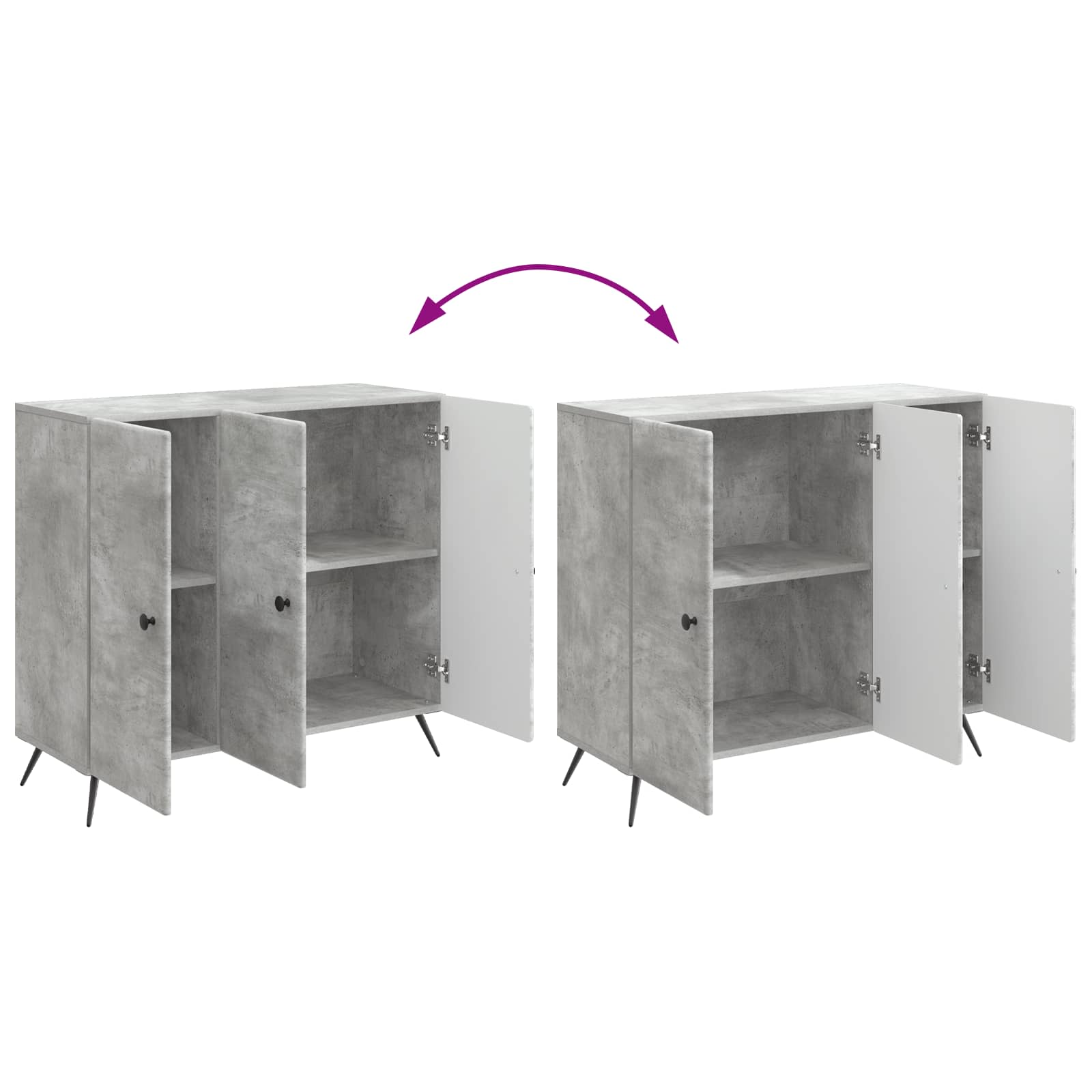 Kreveta Betonska siva 89 x 34,5 x 80 cm Konstruirano drvo