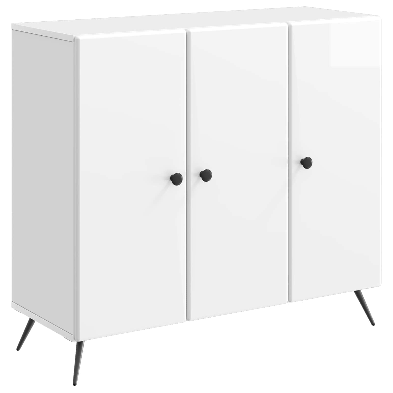 Kreveta Bijela visokog sjaja 89 x 34,5 x 80 cm