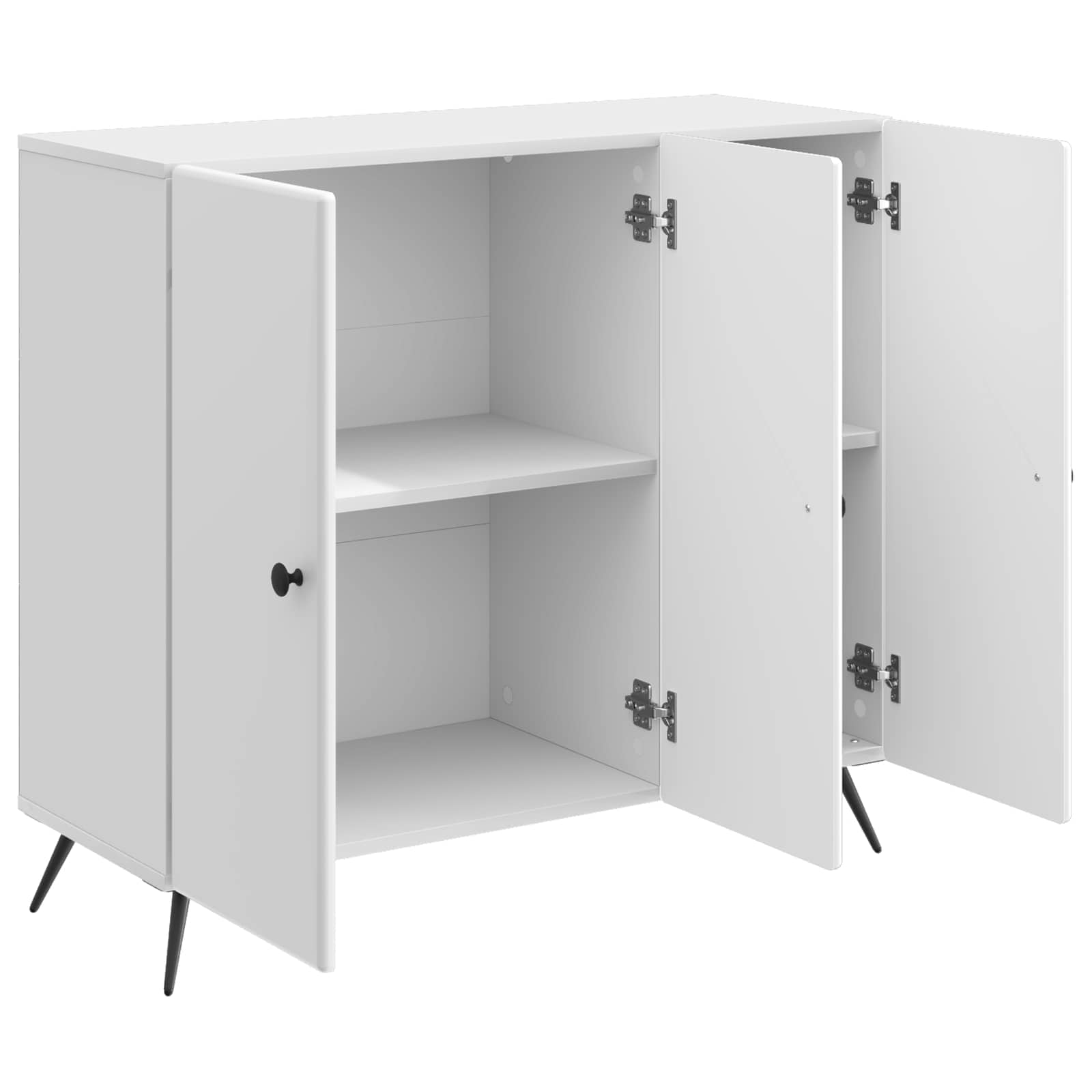 Kreveta Bijela visokog sjaja 89 x 34,5 x 80 cm