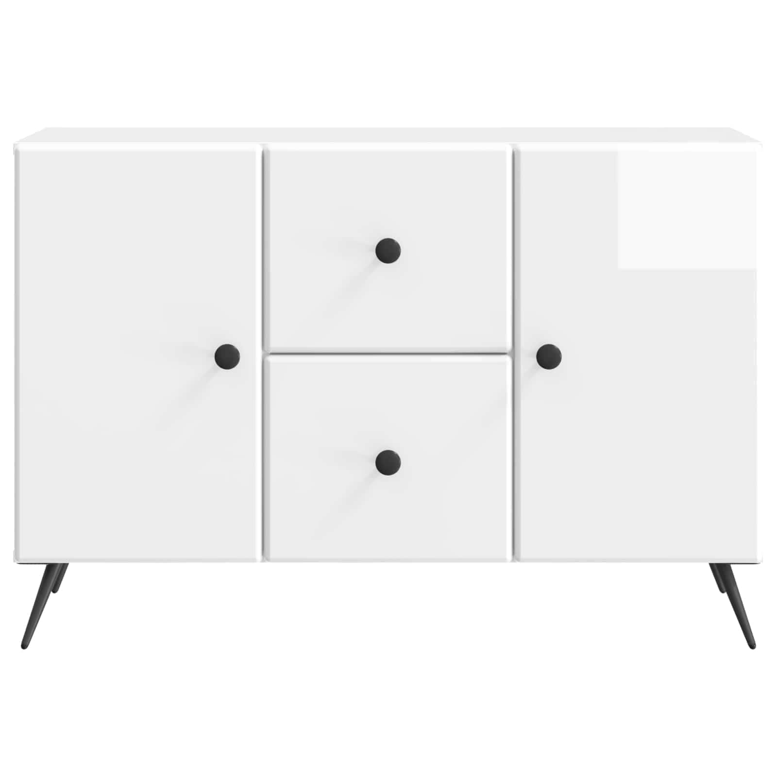 Kreveta s ladicama Bijela visokog sjaja 89 x 34,5 x 60 cm