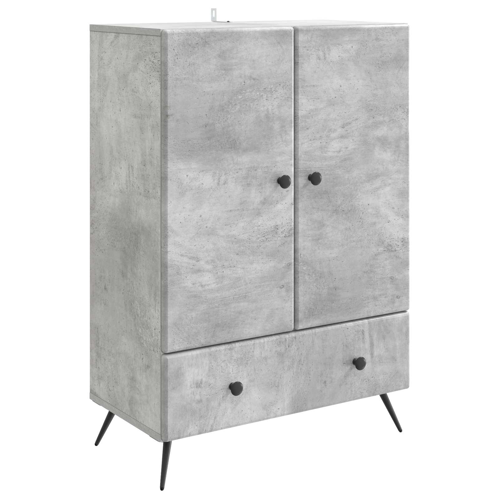 Kreveta Betonska siva 66 x 34,5 x 95 cm Konstruirano drvo