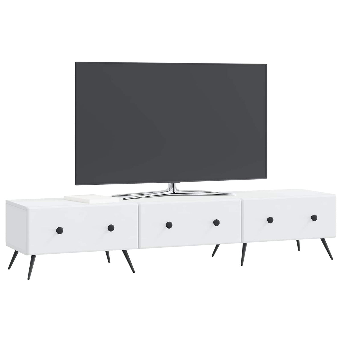 TV ormar s ladicama Bijela 147 x 34,5 x 30 cm Konstruirano drvo
