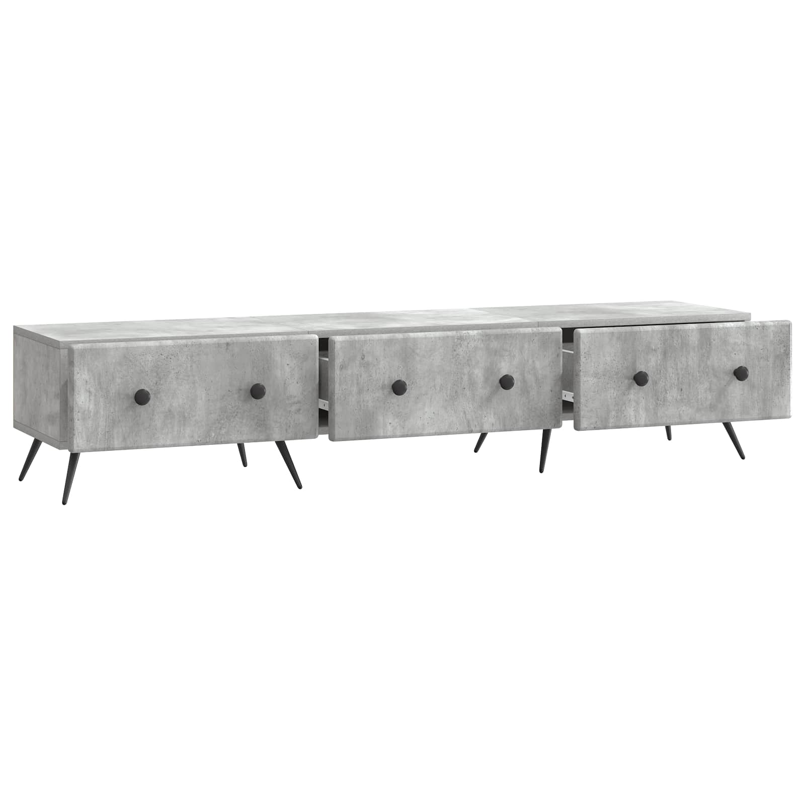 TV ormar Betonska siva 147 x 34,5 x 30 cm Konstruirano drvo