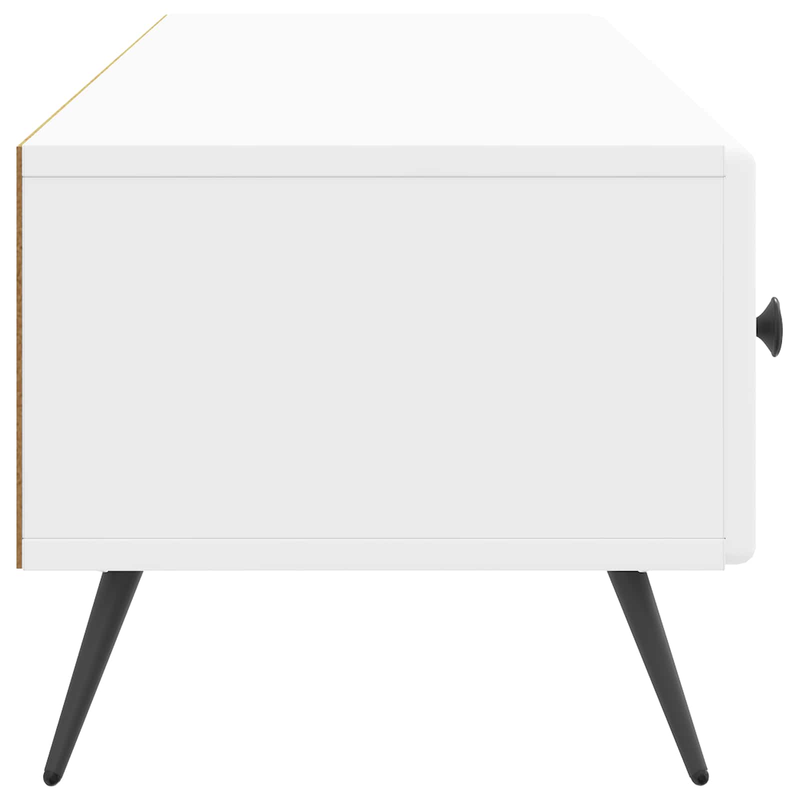 TV ormar s ladicama Bijela visokog sjaja 147 x 34,5 x 30 cm