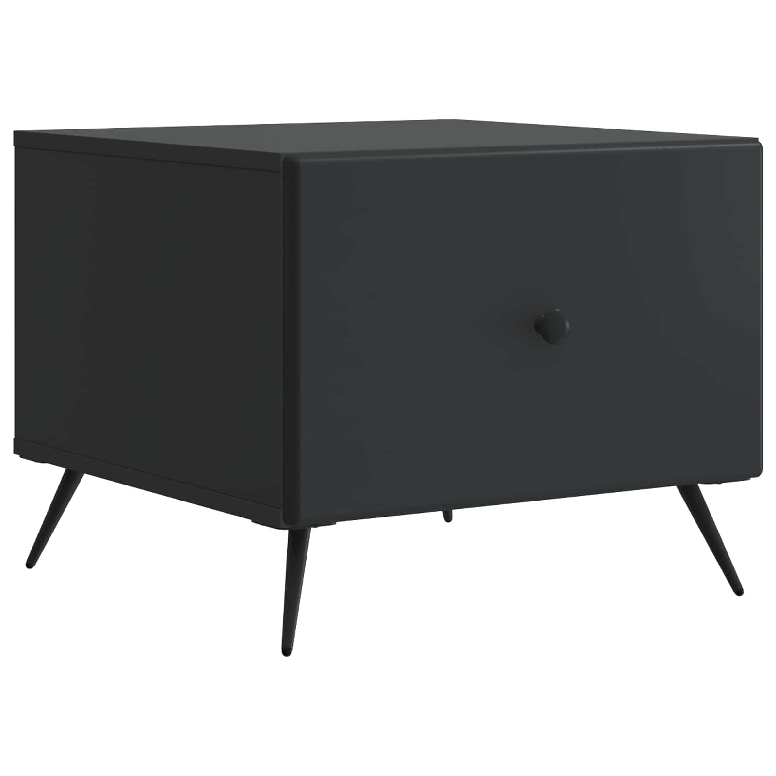 Kava Stol s ladicama Crna 49 x 50 x 40 cm Konstruirano drvo