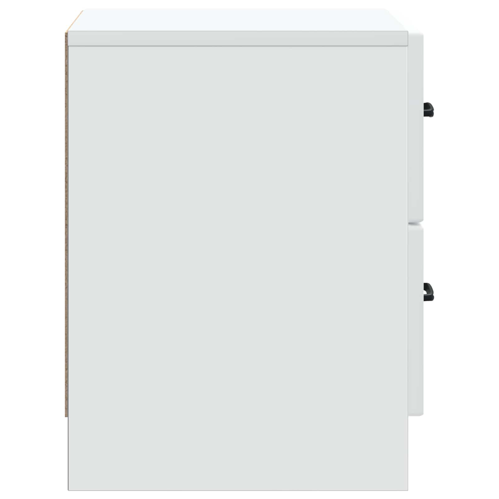Noćni ormar 2 pcs Bijela 43 x 34,5 x 44,5 cm Konstruirano drvo