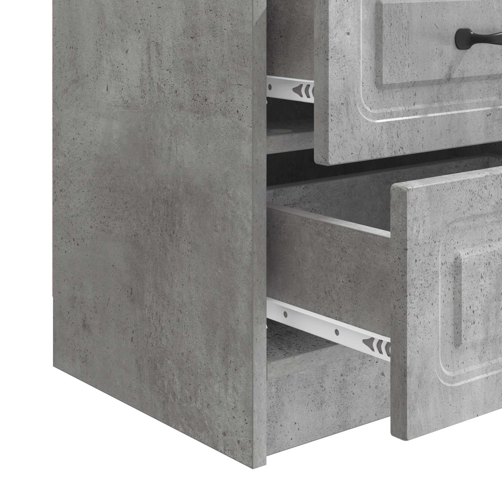 Noćni ormar Betonska siva 43 x 34,5 x 44,5 cm Konstruirano drvo