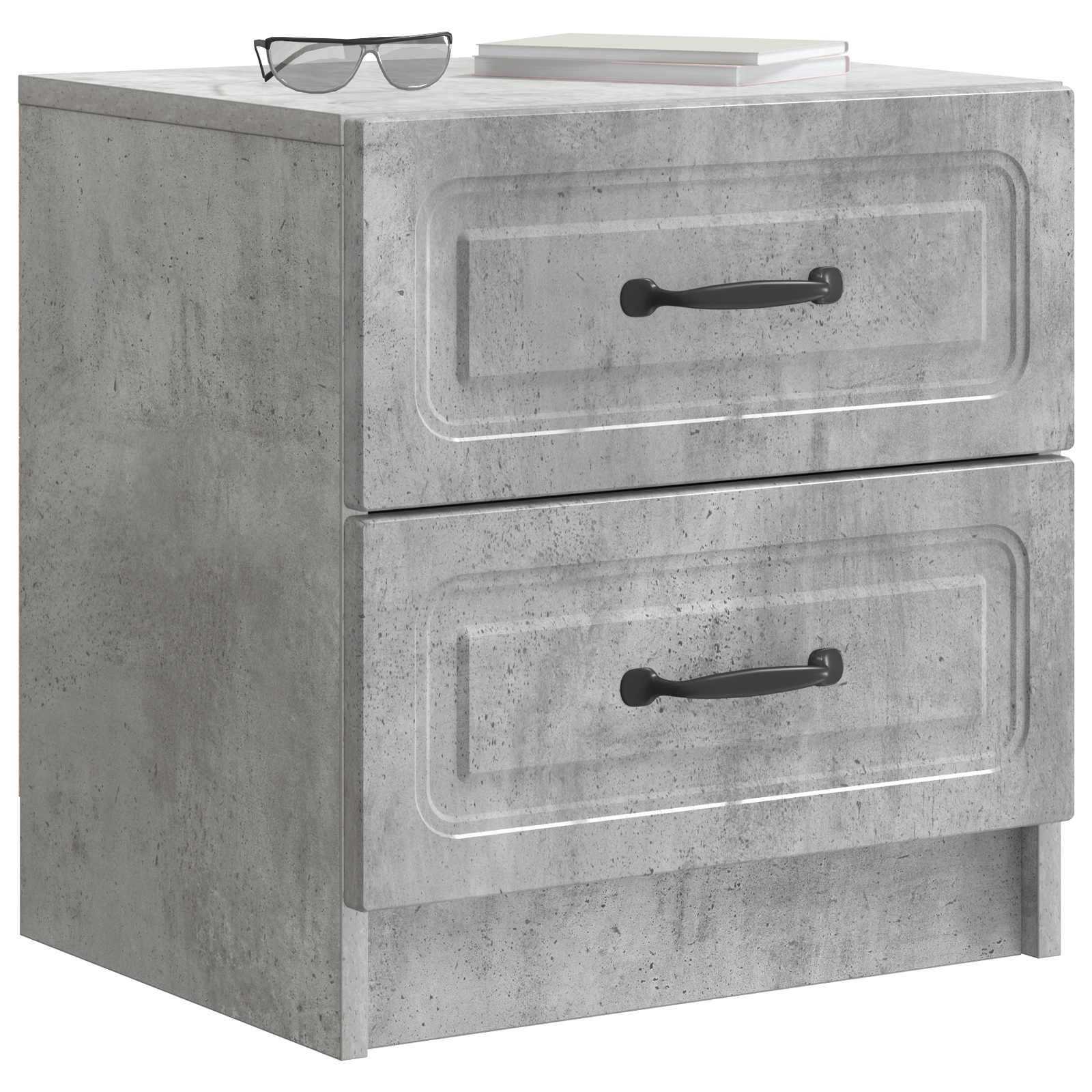 Noćni ormar Betonska siva 43 x 34,5 x 44,5 cm Konstruirano drvo