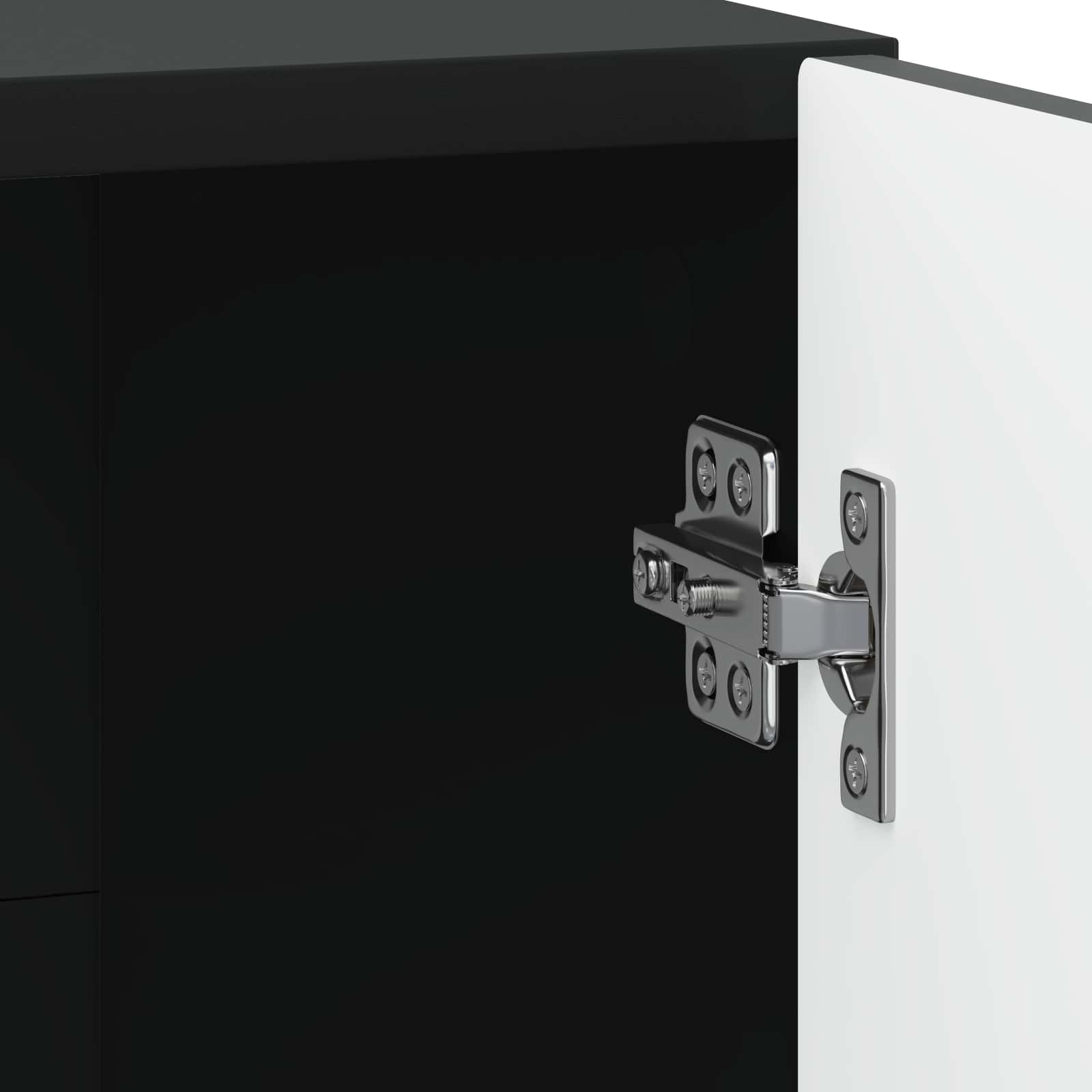 Noćni ormar Crna 43 x 34,5 x 47 cm Konstruirano drvo