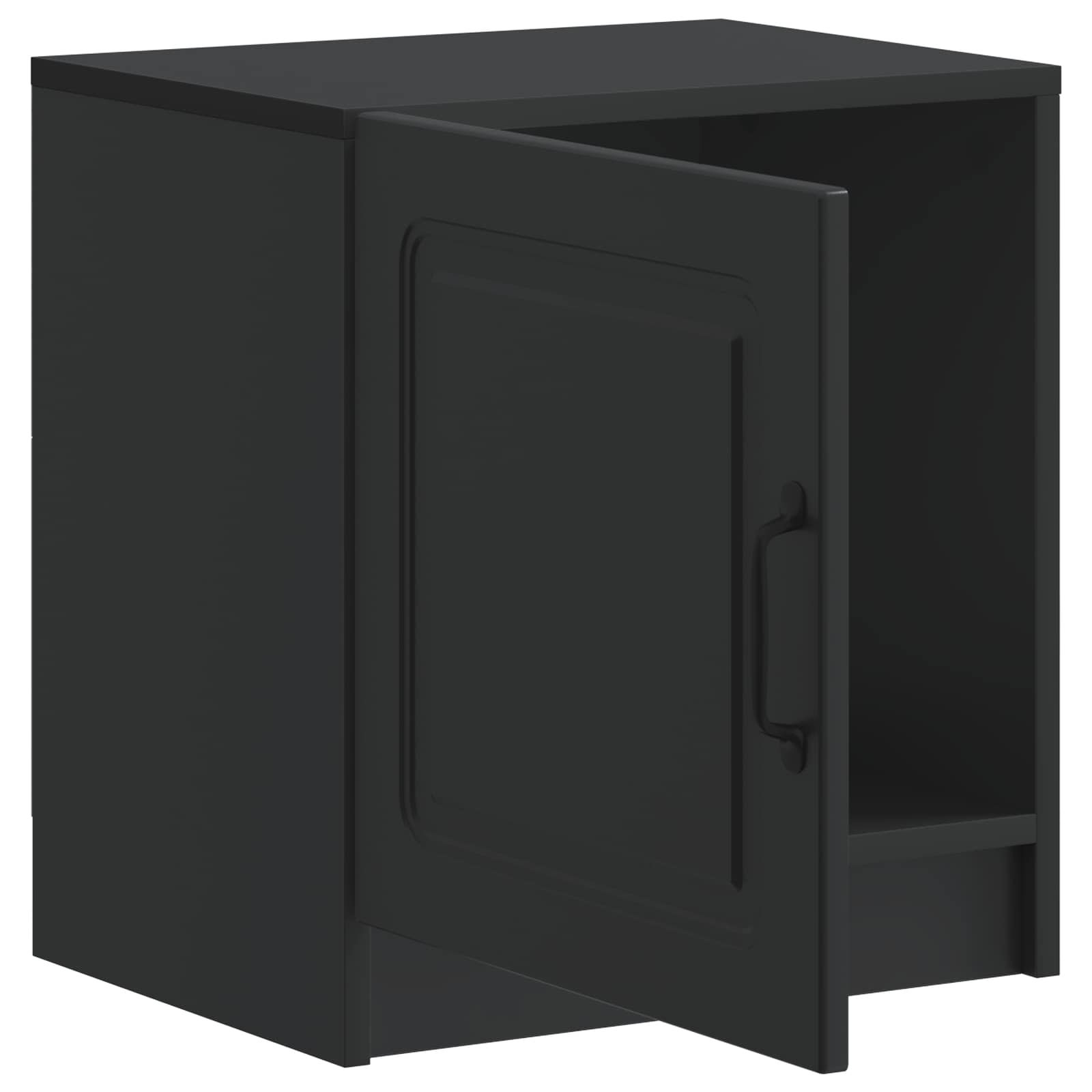Noćni ormar Crna 43 x 34,5 x 47 cm Konstruirano drvo