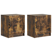Noćni ormar 2 pcs Dimljeni hrast 43 x 34,5 x 47 cm