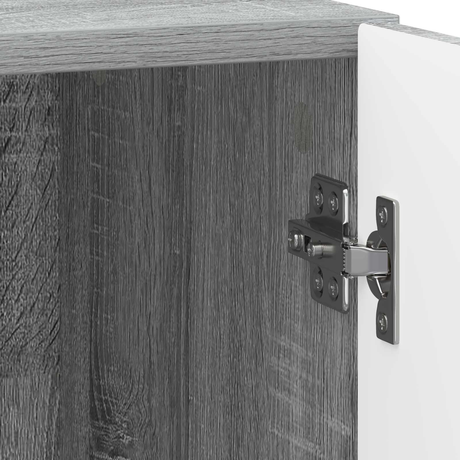 Noćni ormar 2 pcs Siva sonoma 43 x 34,5 x 47 cm
