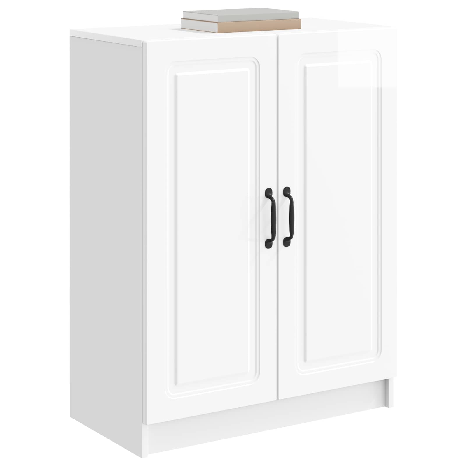 Kreveta Bijela visokog sjaja 66 x 34,5 x 87 cm