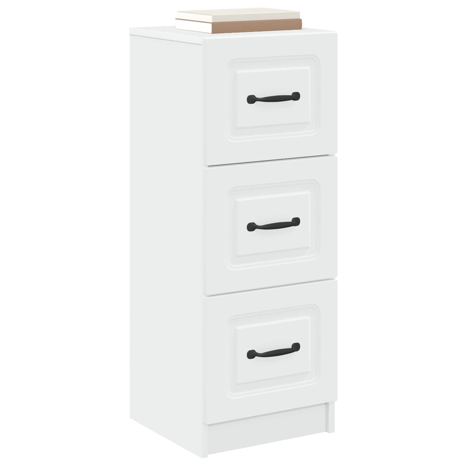 Ormar s ladicama Bijela 33 x 34,5 x 87 cm Konstruirano drvo