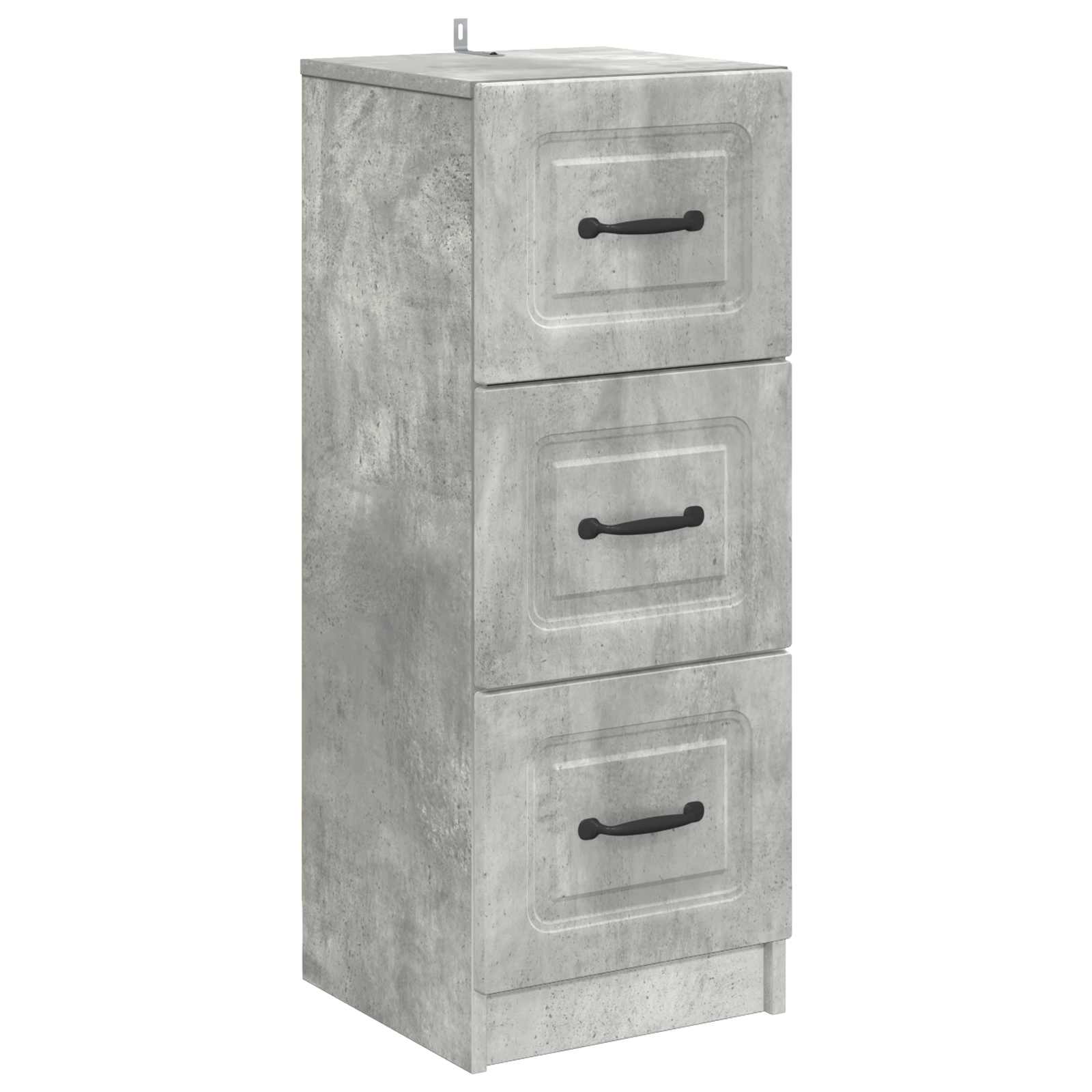 Ormar s ladicama Betonska siva 33 x 34,5 x 87 cm