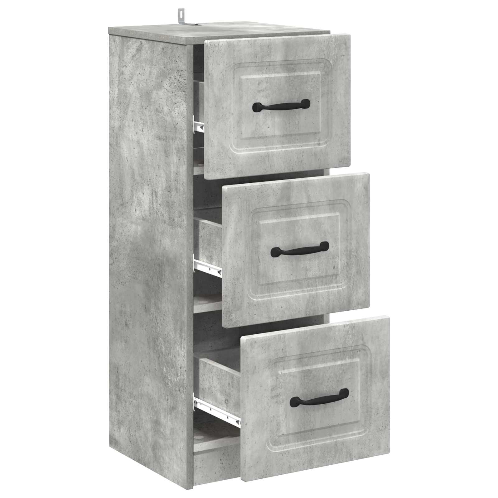 Ormar s ladicama Betonska siva 33 x 34,5 x 87 cm