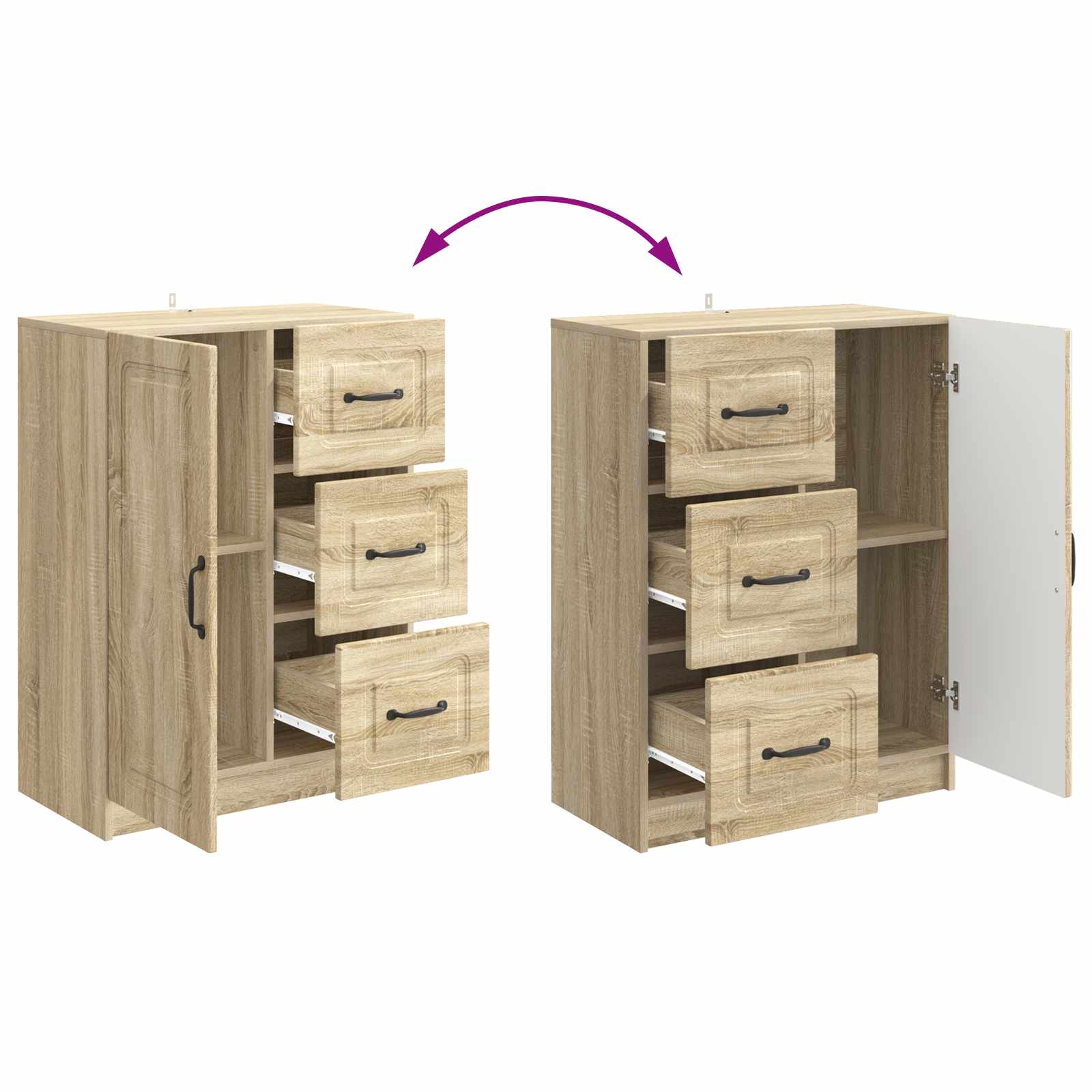 Kreveta Hrast sonoma 66 x 34,5 x 87 cm Konstruirano drvo