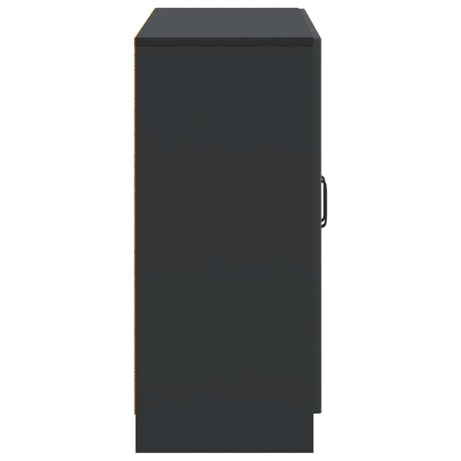 Kreveta Crna 89 x 34,5 x 77 cm Konstruirano drvo