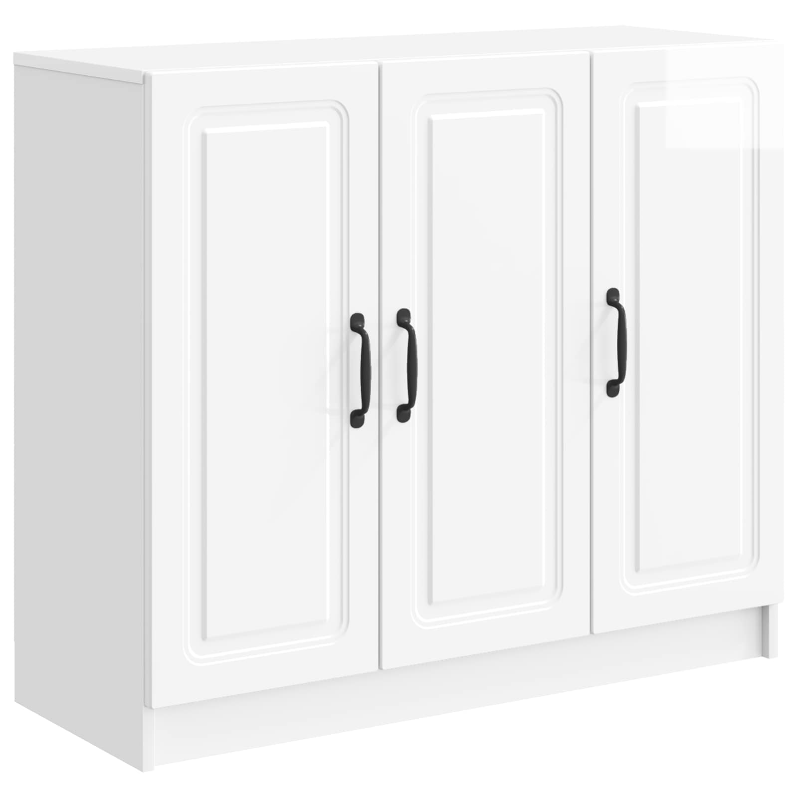 Kreveta Bijela visokog sjaja 89 x 34,5 x 77 cm