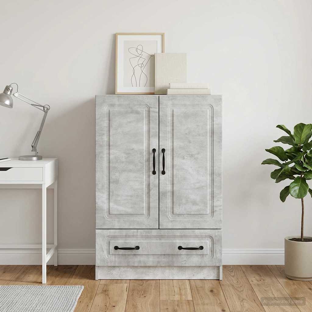 Kreveta Betonska siva 66 x 34,5 x 92 cm Konstruirano drvo