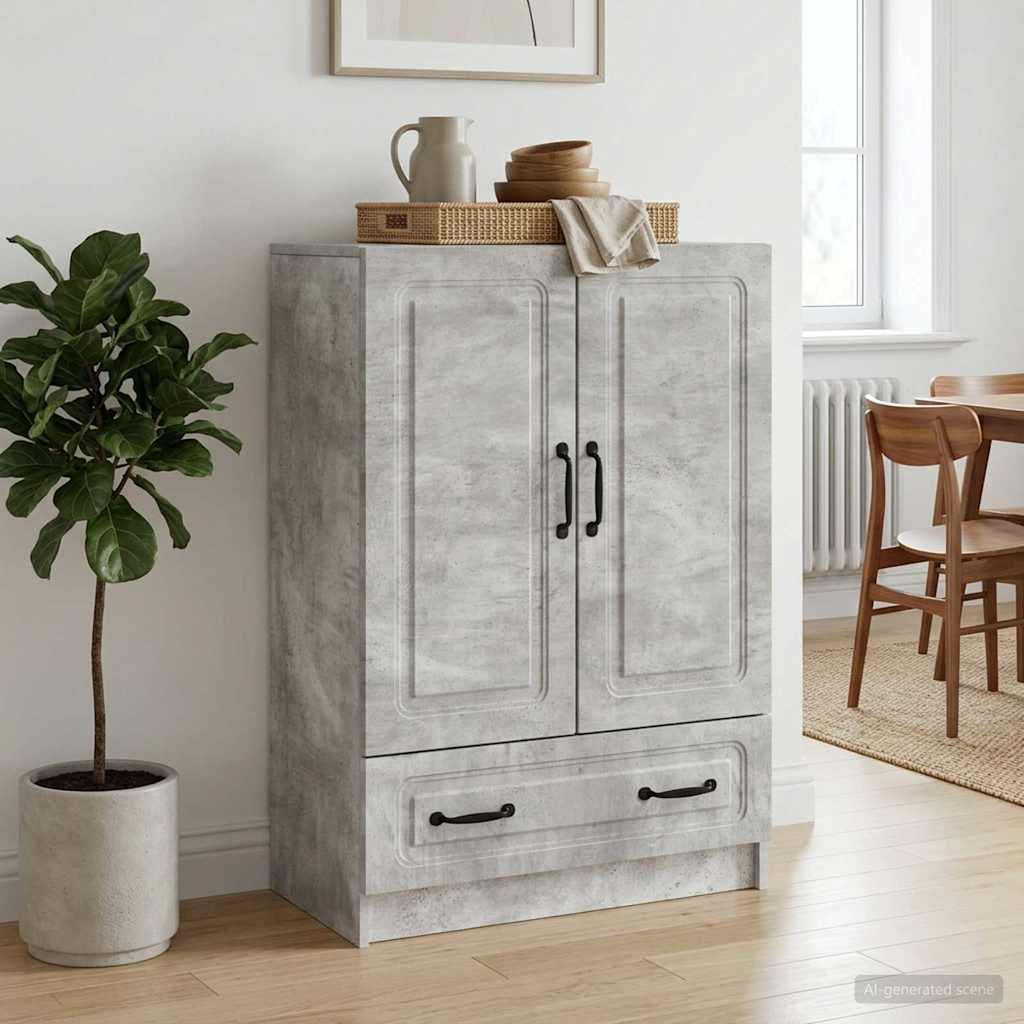 Kreveta Betonska siva 66 x 34,5 x 92 cm Konstruirano drvo