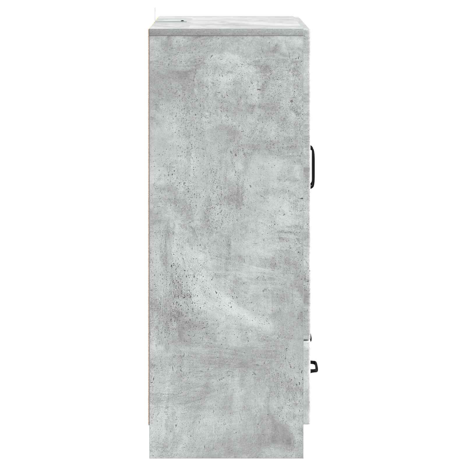 Kreveta Betonska siva 66 x 34,5 x 92 cm Konstruirano drvo