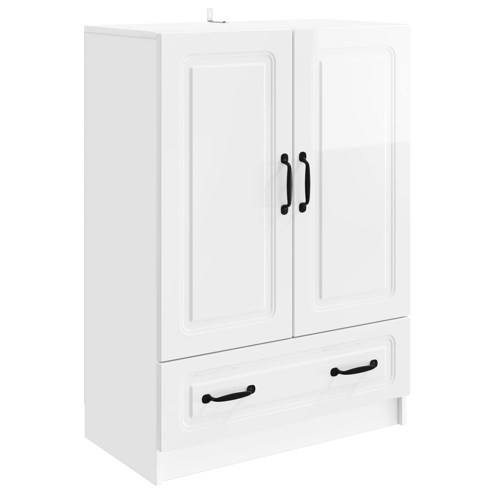 Kreveta s ladicama Bijela visokog sjaja 66 x 34,5 x 92 cm