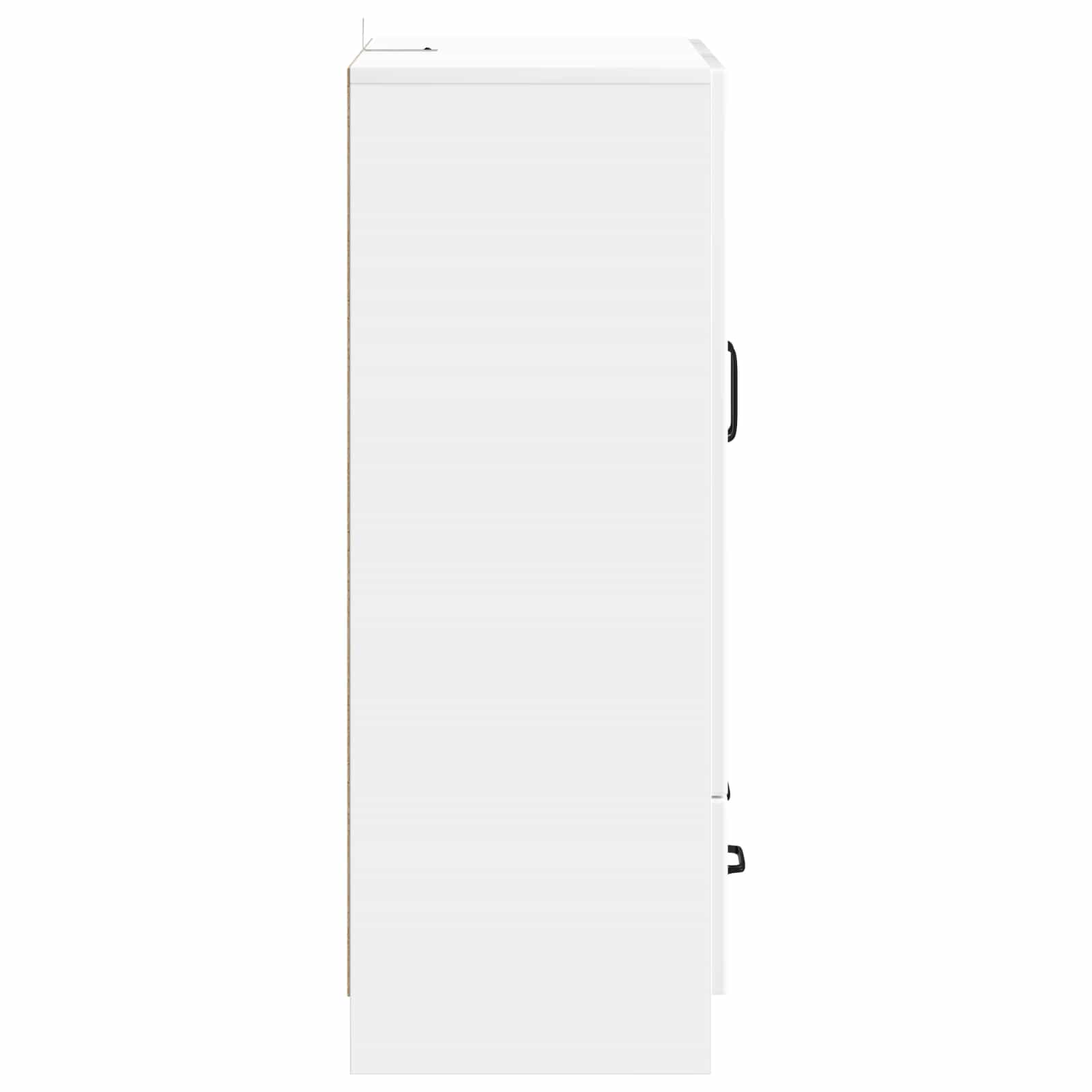 Kreveta s ladicama Bijela visokog sjaja 66 x 34,5 x 92 cm