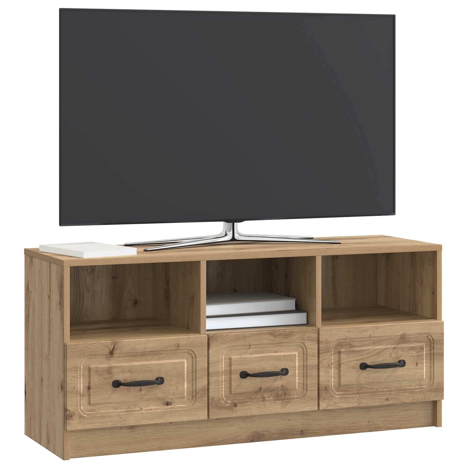 TV ormar 102 x 34,5 x 47 cm Hrast artisan Konstruirano drvo