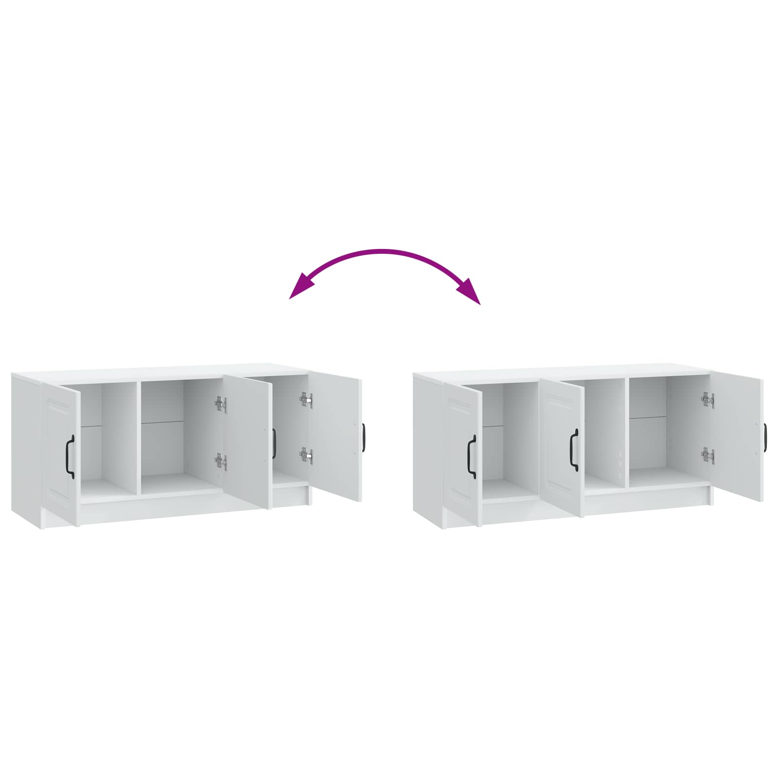TV ormar Bijela 99 x 34,5 x 47 cm Konstruirano drvo