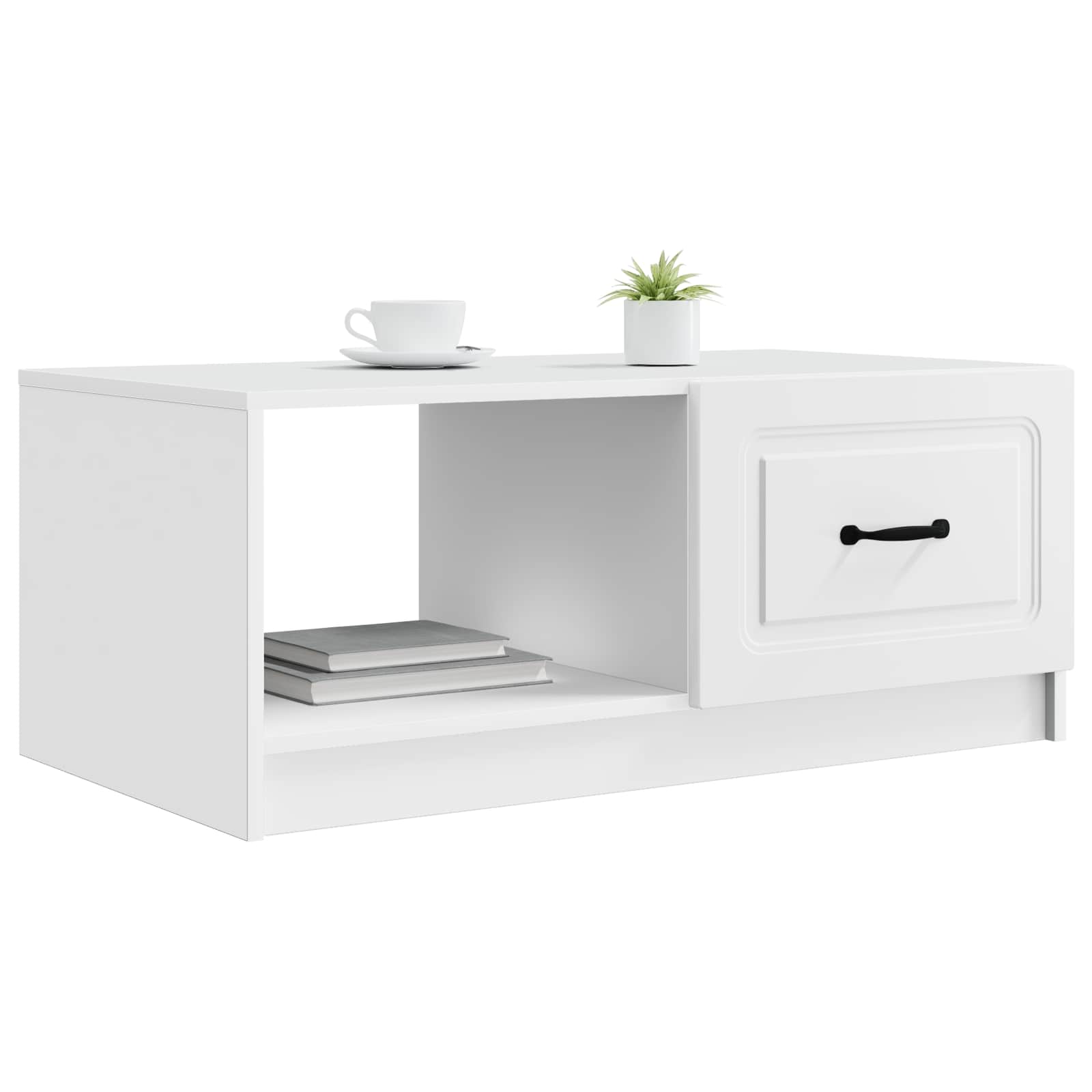 Kava Stol Bijela 90 x 50 x 37 cm Konstruirano drvo