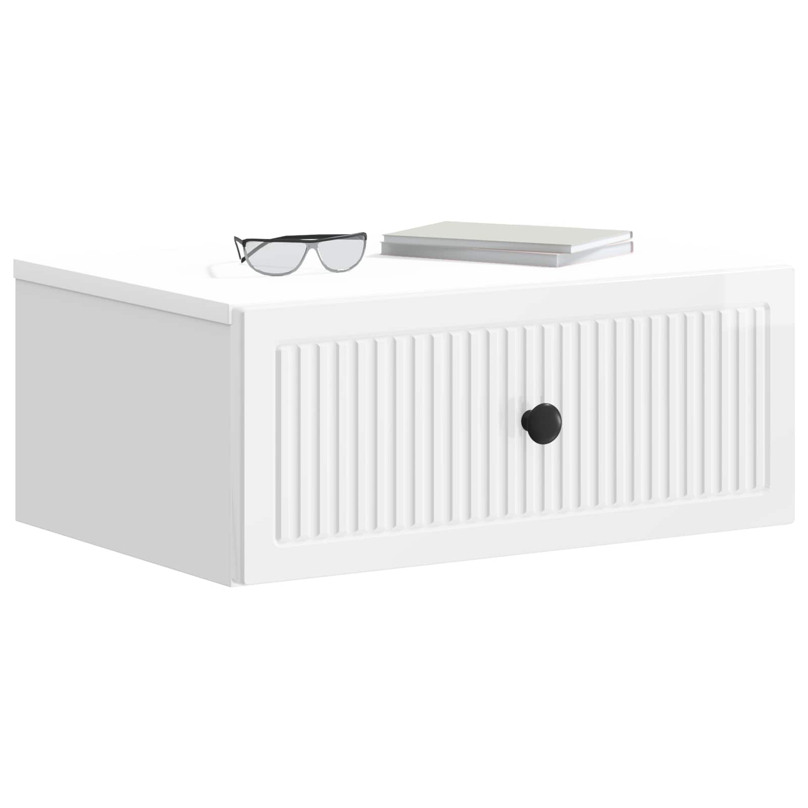 Noćni ormar 2 pcs Bijela visokog sjaja 49 x 34,5 x 20 cm