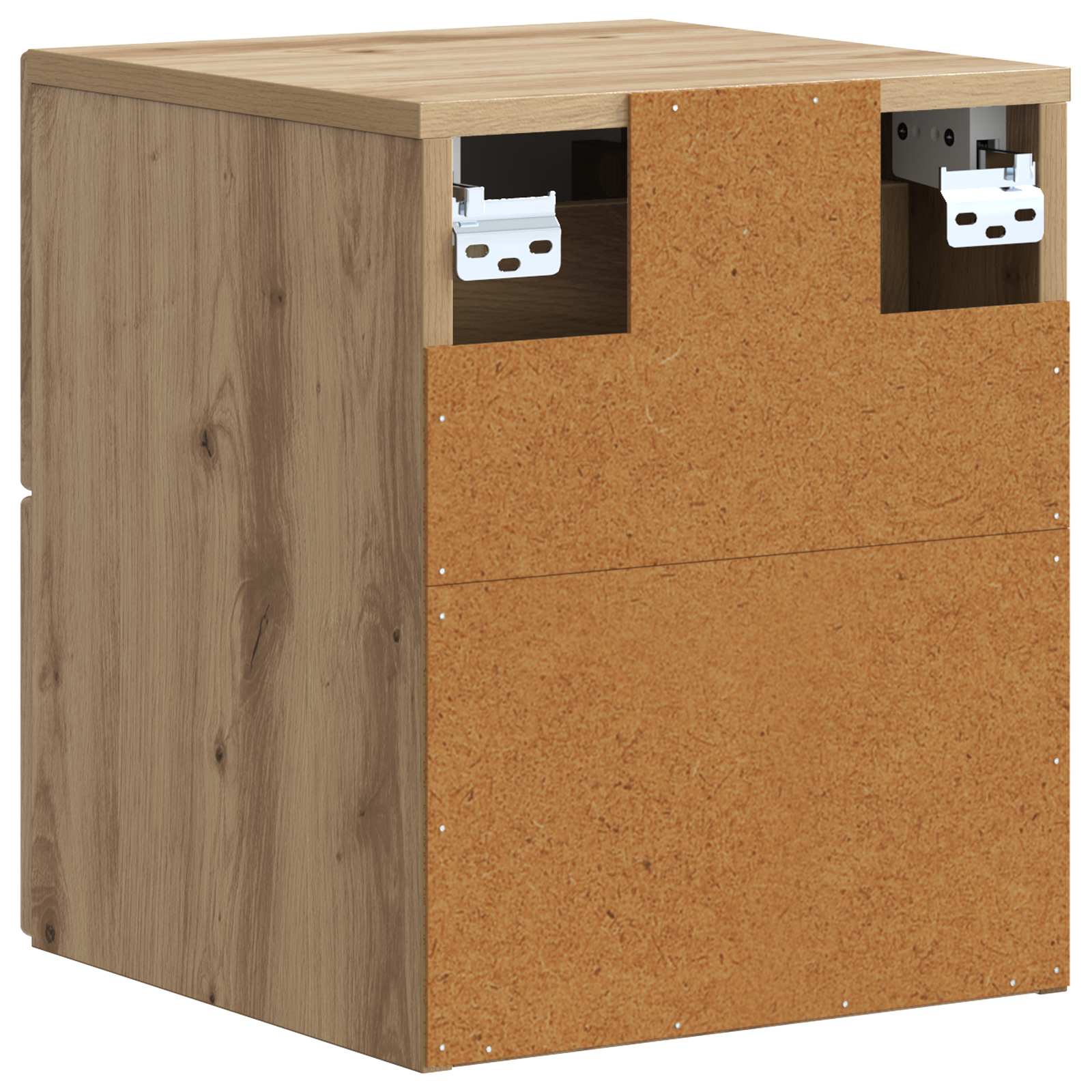 Noćni ormarić za montažu na zid s ladicama 2 pcs Hrast artisan