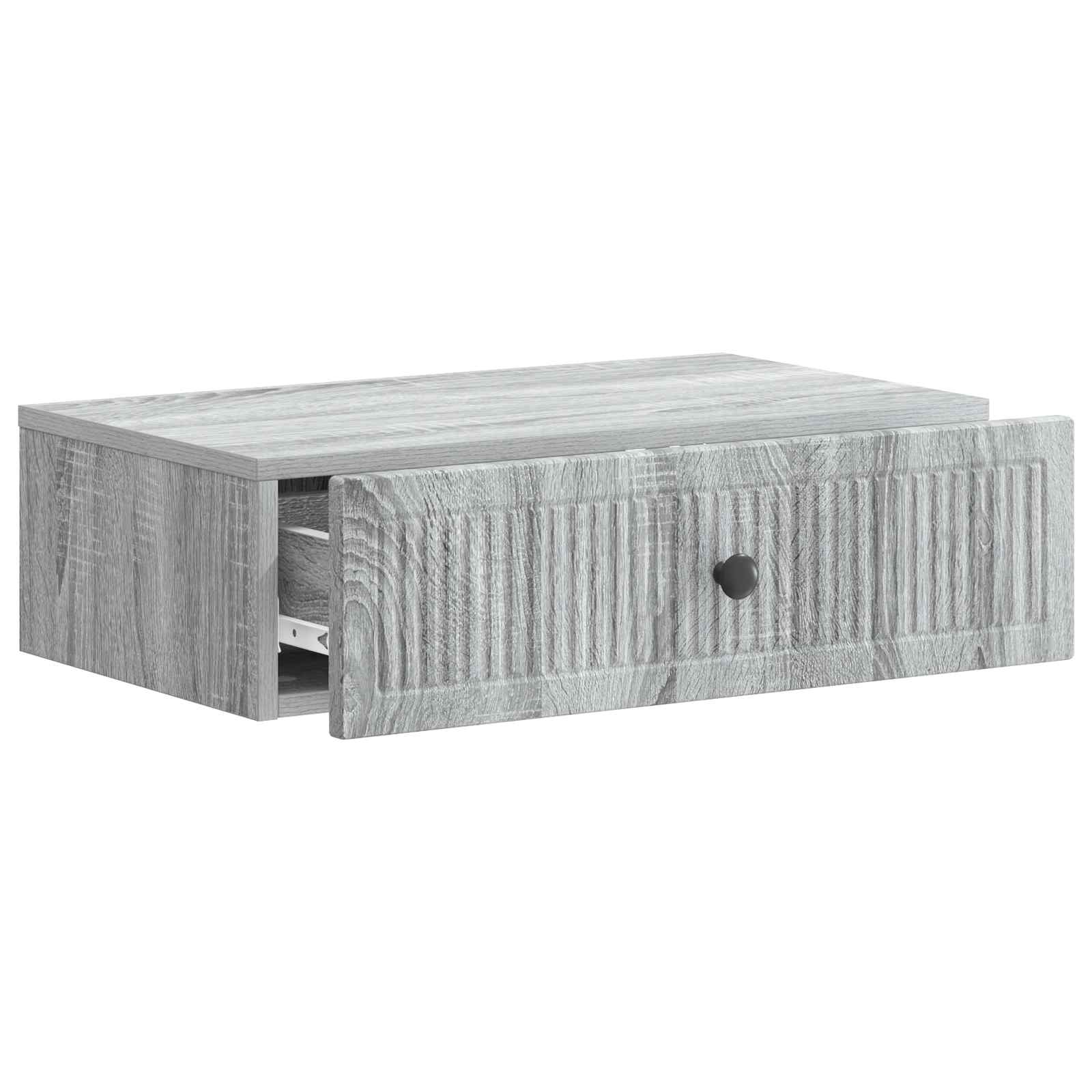 Stolna montirana na zid Siva sonoma 59 x 34,5 x 17 cm