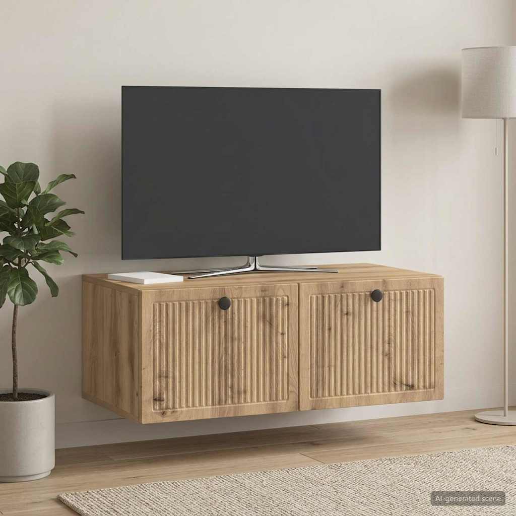 TV ormar za zid 78,5 x 41 x 30 cm Hrast artisan