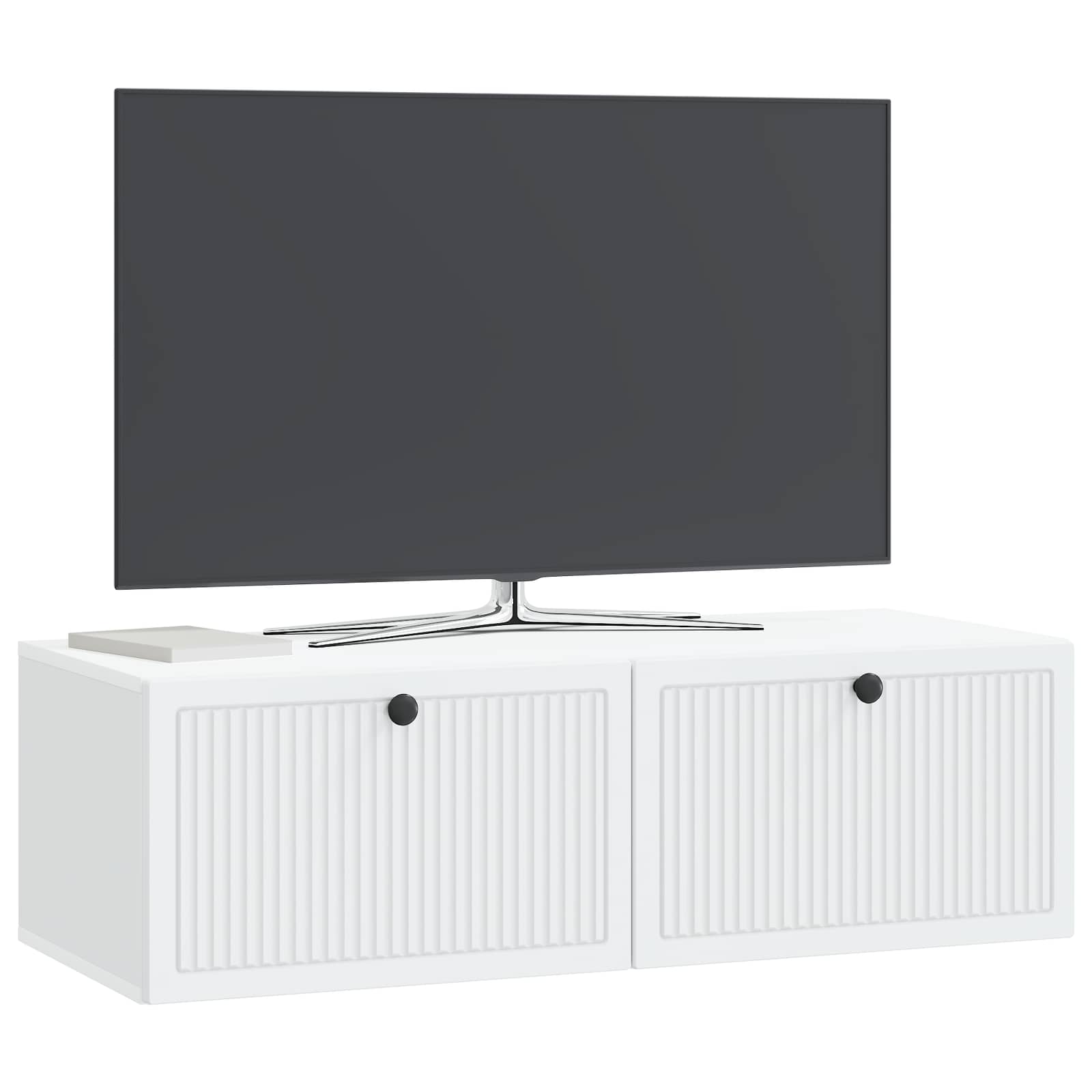 TV ormar za zid Zidne Bijela 98 x 41 x 30 cm Konstruirano drvo