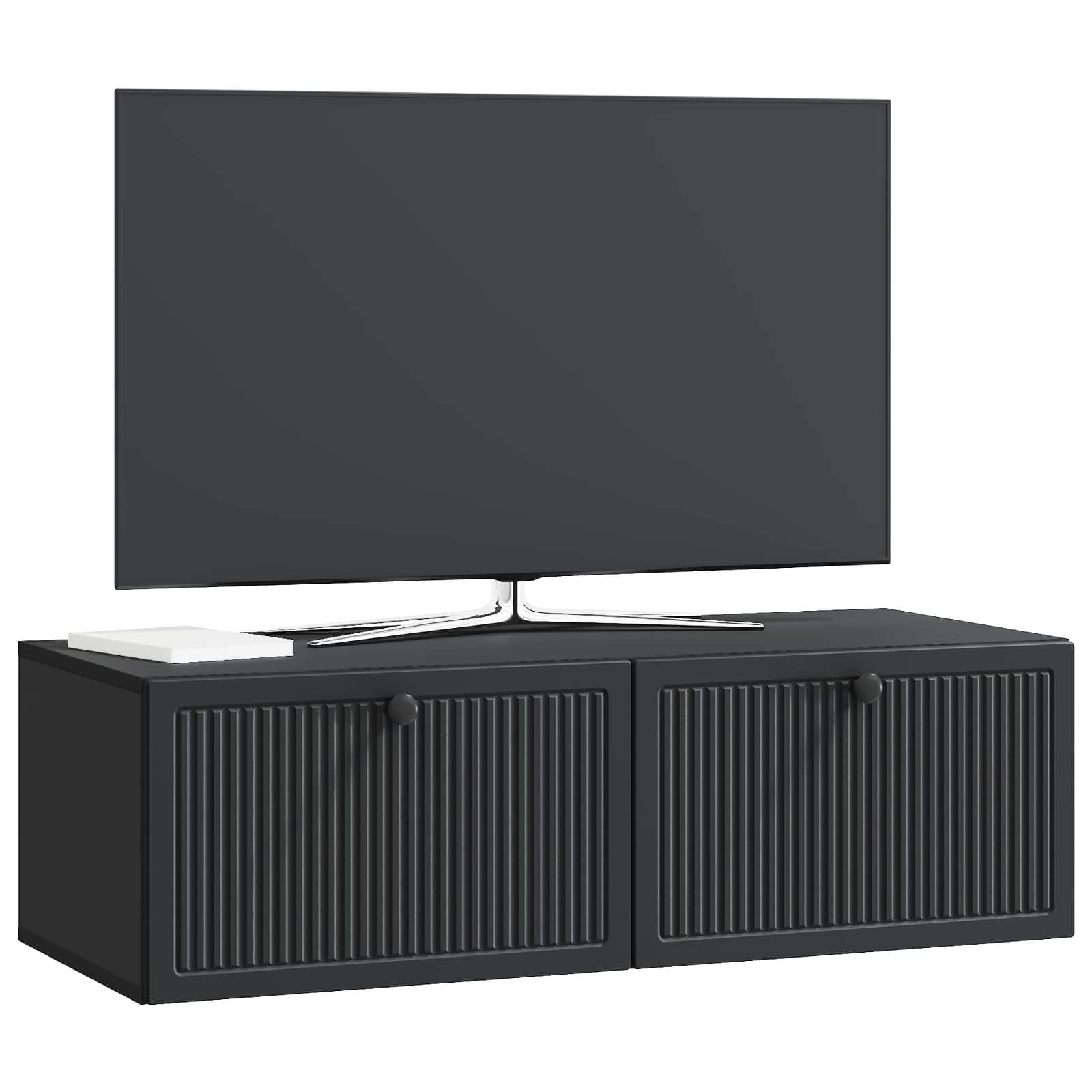 TV ormar za zid Zidne Crna 98 x 41 x 30 cm Konstruirano drvo