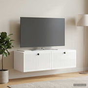 TV ormar za zid Zidne Bijela visokog sjaja 98 x 41 x 30 cm