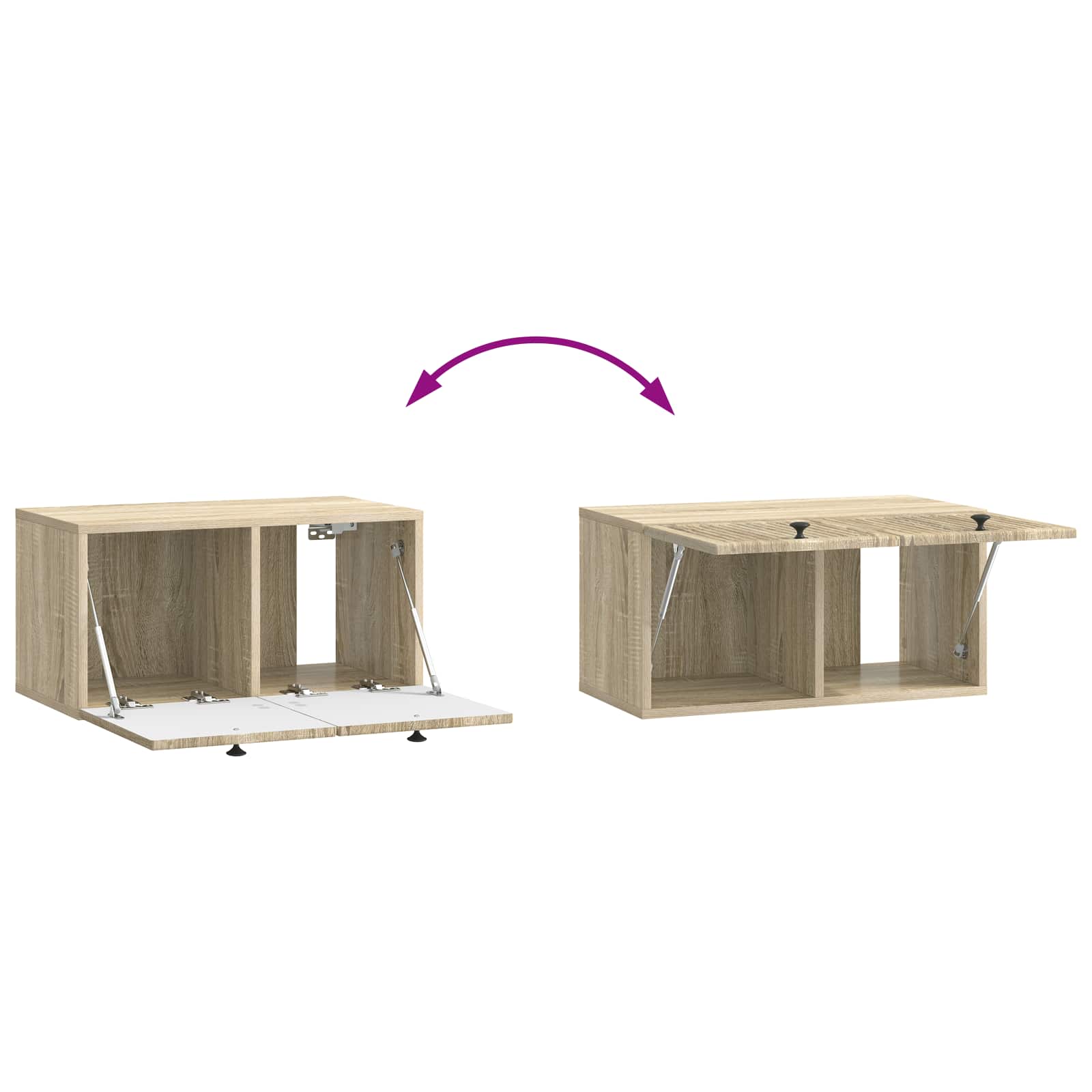 TV ormar za zid Zidne Hrast sonoma 59,5 x 31 x 30 cm