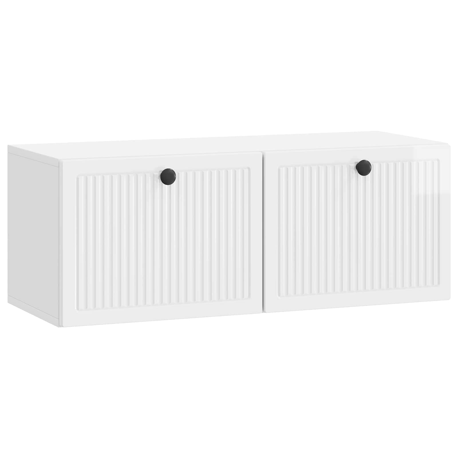 TV ormar za zid Zidne Bijela visokog sjaja 78,5 x 31 x 30 cm