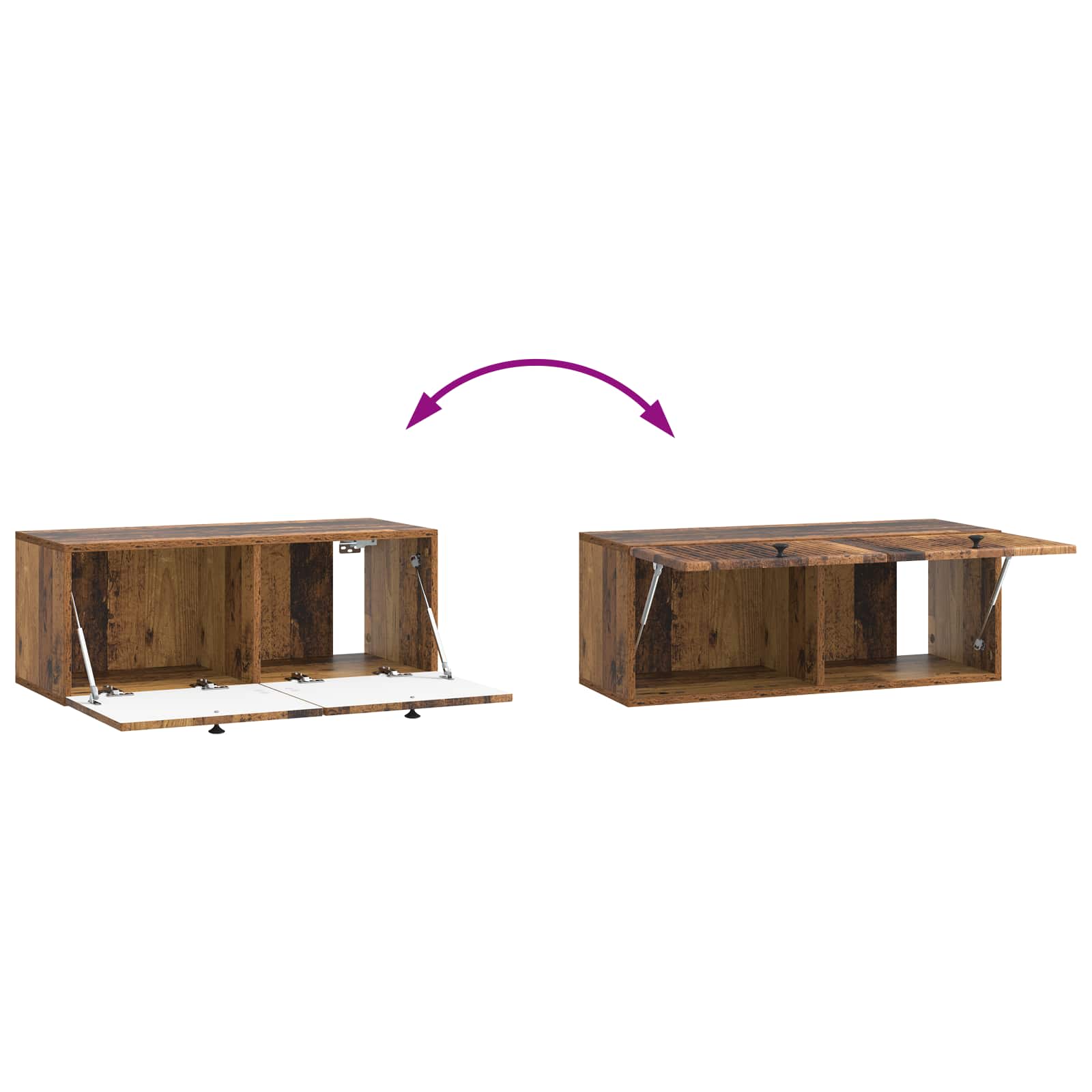 TV ormar za zid Staro drvo 78,5 x 31 x 30 cm Konstruirano drvo
