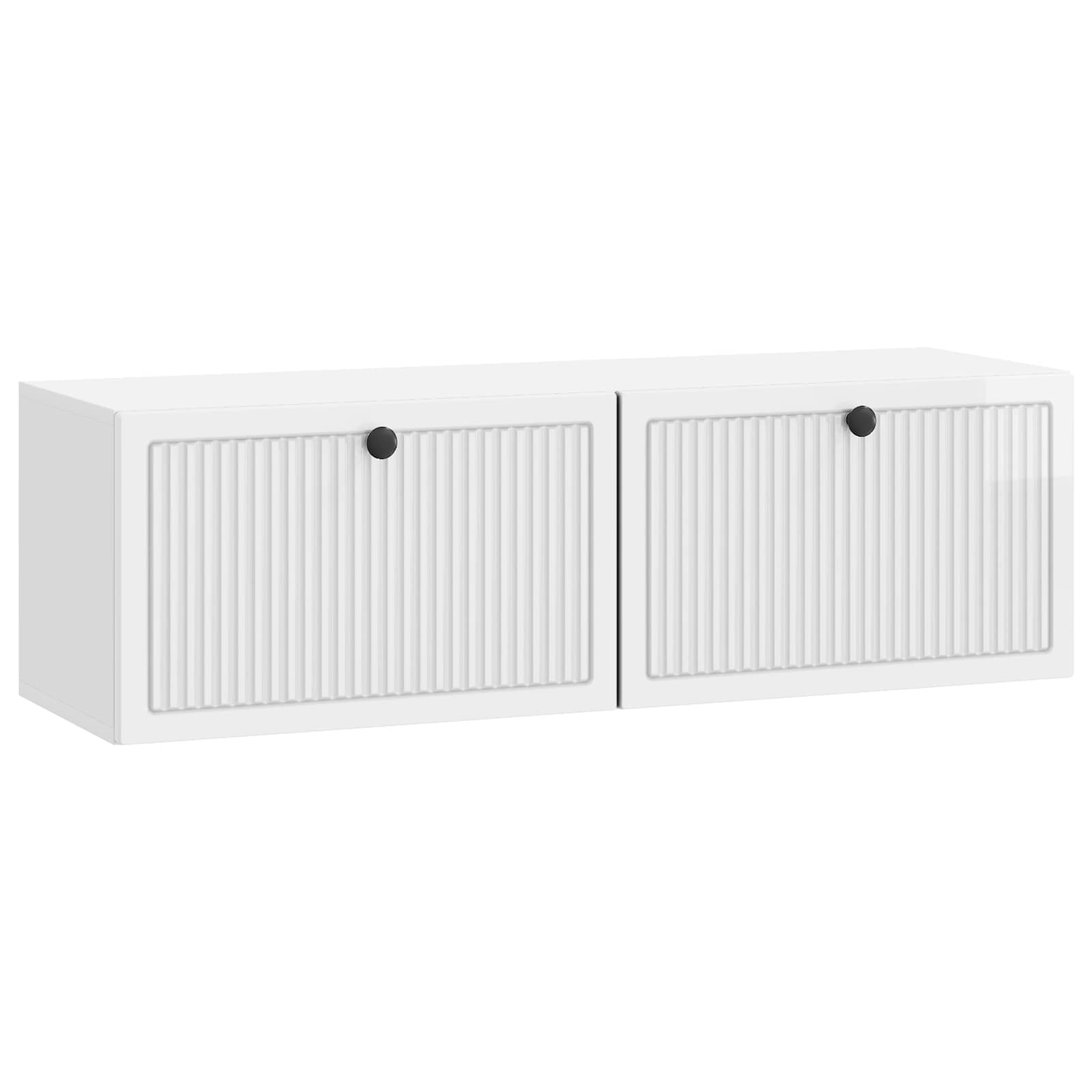 TV ormar za zid Zidne Bijela visokog sjaja 98 x 31 x 30 cm