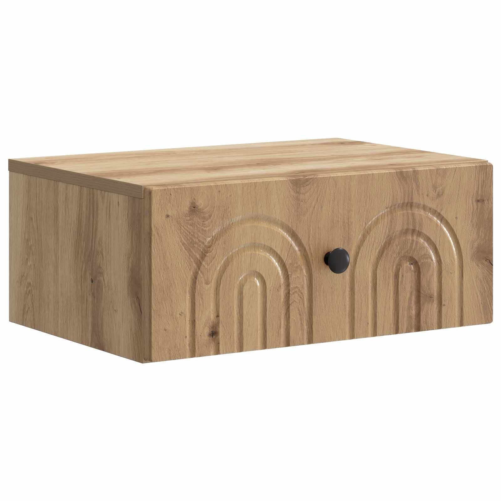 Noćni ormarić za montažu na zid s ladicama 2 pcs Hrast artisan