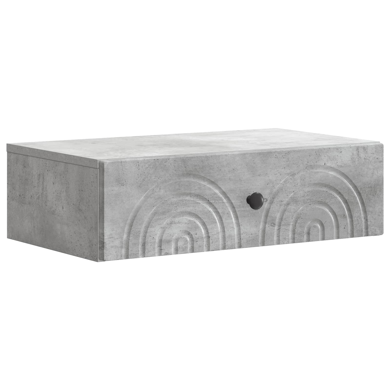 Stolna montirana na zid Betonska siva 59 x 34,5 x 17 cm