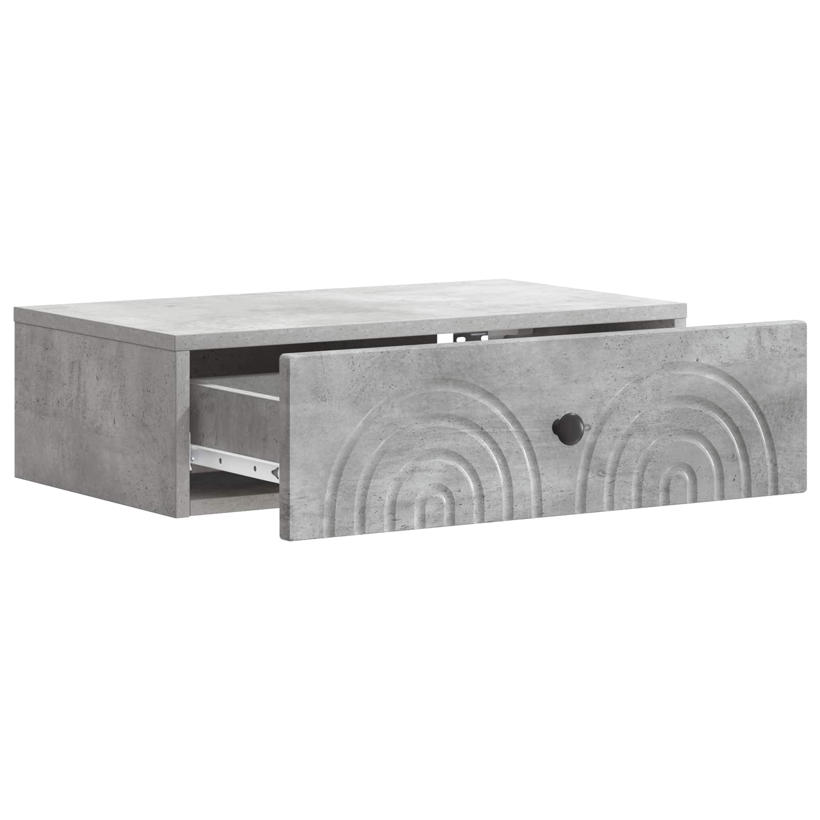 Stolna montirana na zid Betonska siva 59 x 34,5 x 17 cm