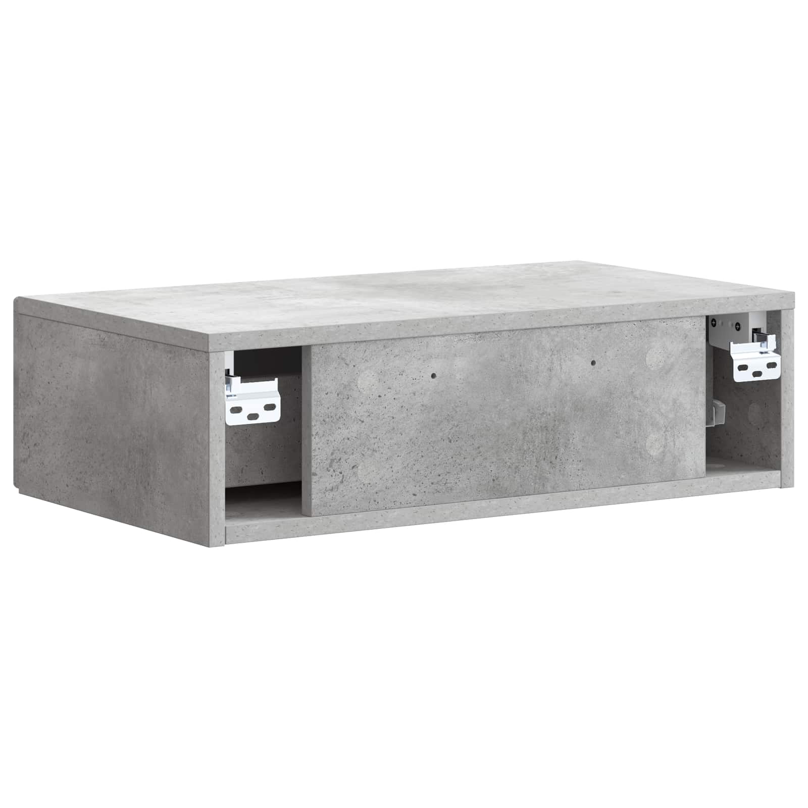 Stolna montirana na zid Betonska siva 59 x 34,5 x 17 cm